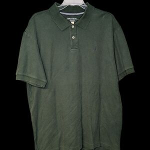 🤑Nautica Green Polo Style Shirt